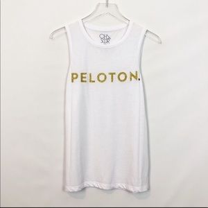 Chaser x Peloton Glitter Embellished Muscle Tank M